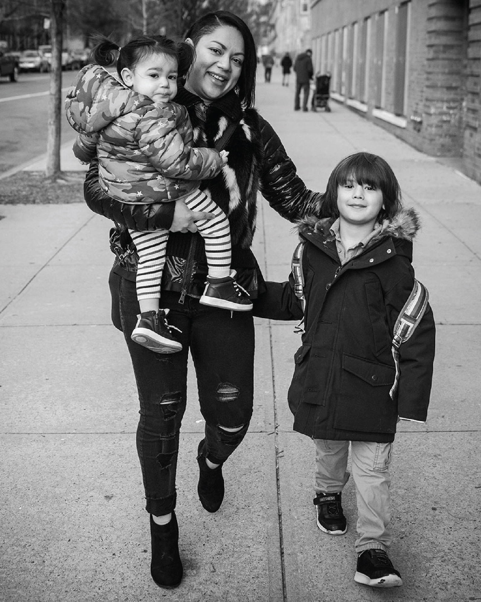 Jessie McGuire with her children