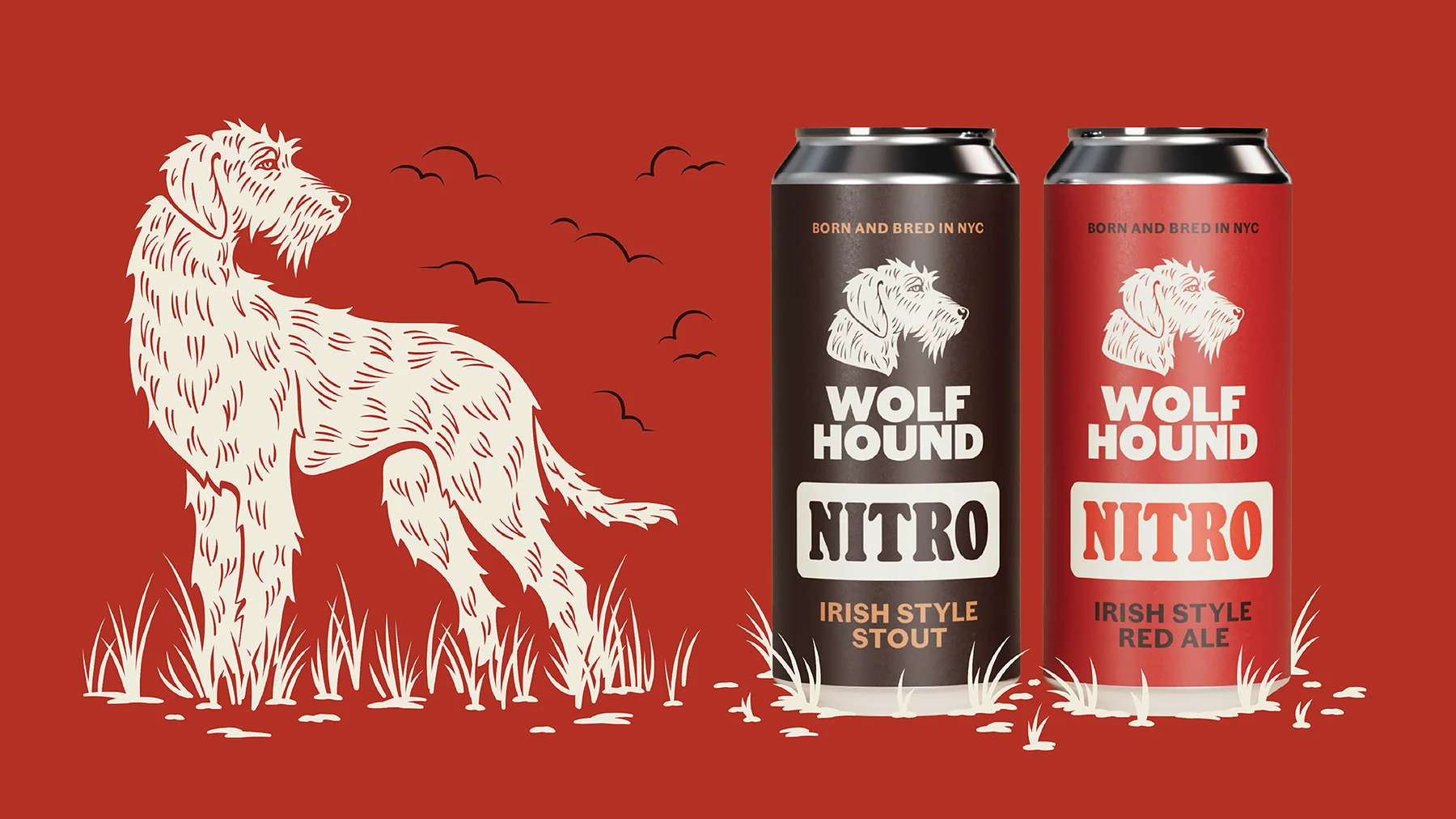 Wolf Hound Nitro packaging and identity system
